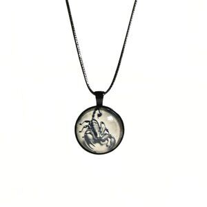 Unisex Gothic “Venom Reliquary” Scorpion Necklace Alternative Fashion Edgy
